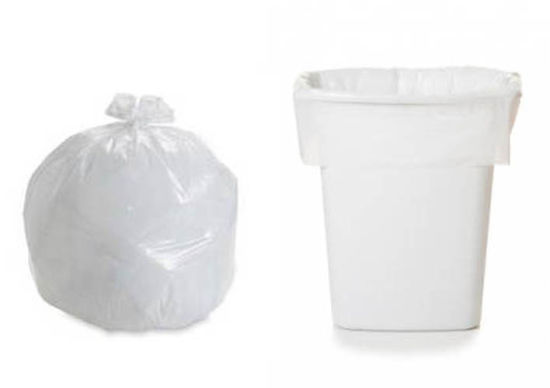 HDPE白色C折塑料垃圾袋